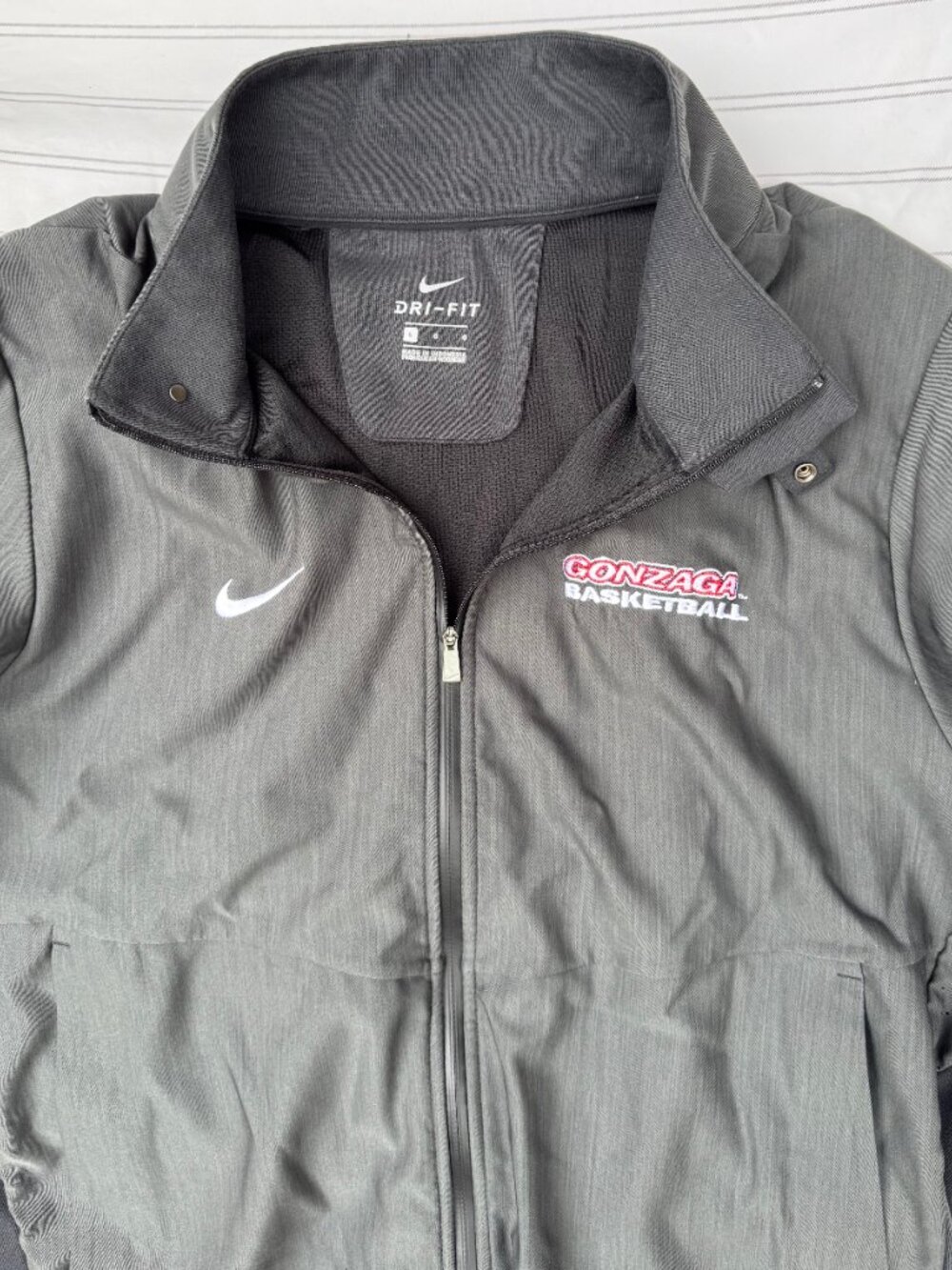 Nike Gonzaga Bulldogs Basketball Dri-FIT Travel Full Zip Jacket Large